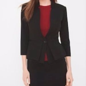 WHITE HOUSE BLACK MARKET SEASONLESS PEPLUM JACKET